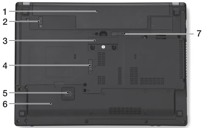 ACER TRAVELMATE P643-MG - Alulnézet - 1