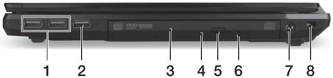 ACER TRAVELMATE P643-MG - Vista da destra - 1