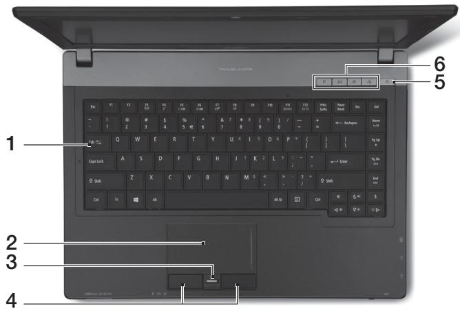 ACER TRAVELMATE P643-MG - Pogled na tipkovnico - 1