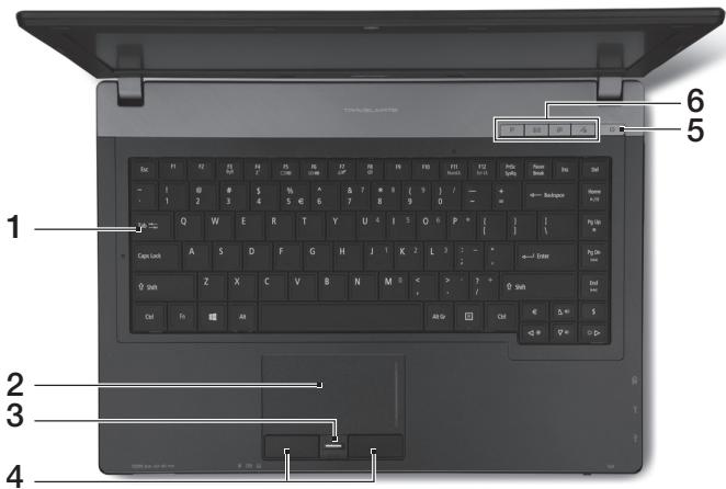 ACER TRAVELMATE P643-MG - 키보드 모습 - 1