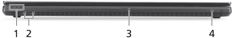 ACER TRAVELMATE P653-MG - Vista frontale in dettaglio - 1