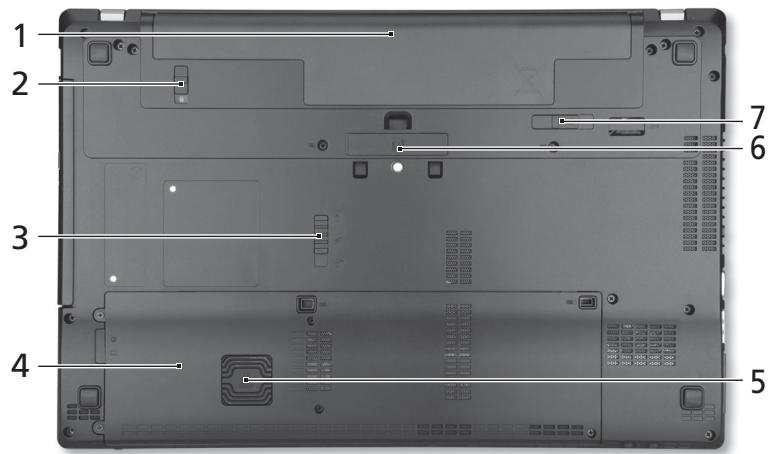 ACER TRAVELMATE P653-MG - Alulnézet - 1