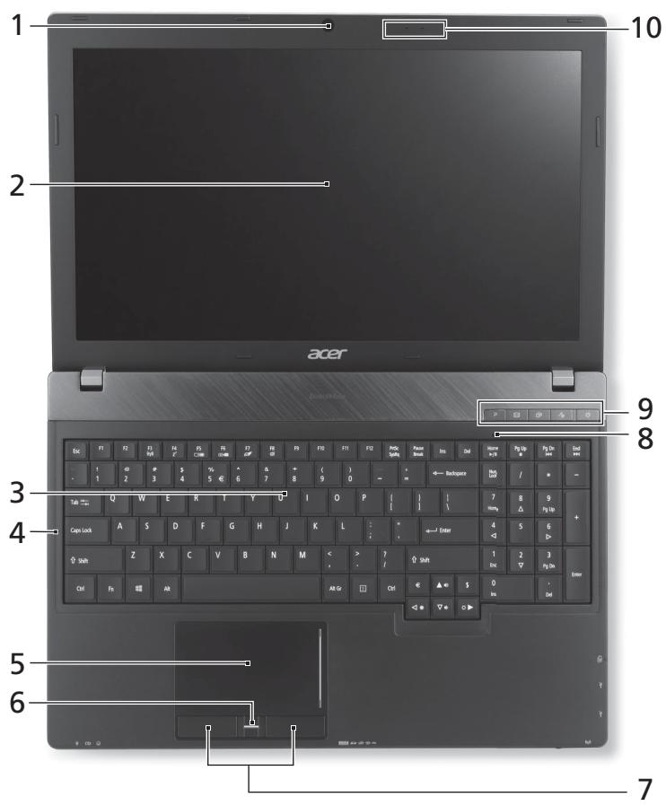 ACER TRAVELMATE P653-MG - Pohlad zhora - 1