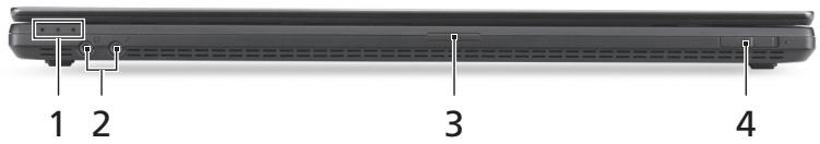 ACER TRAVELMATE P653-MG - Skats no priekspuses aizvertā veidā - 1