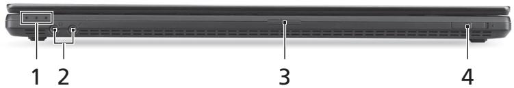 ACER TRAVELMATE P653-MG - Elönlézet lehajtott kijelzóvel - 1