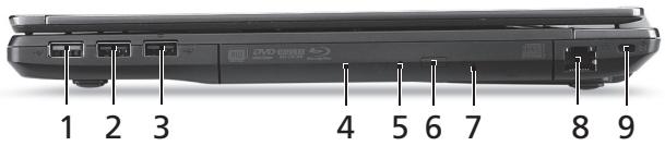 ACER TRAVELMATE P653-MG - 右視圖 - 1