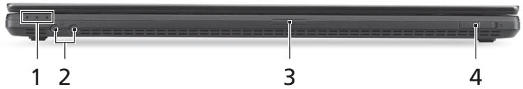 ACER TRAVELMATE P653-MG - Vue frontale fermée - 1
