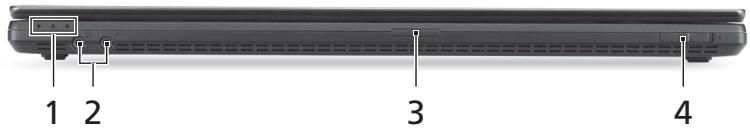 ACER TRAVELMATE P653-V - Elönlézet lehajtott kijelzővel - 1