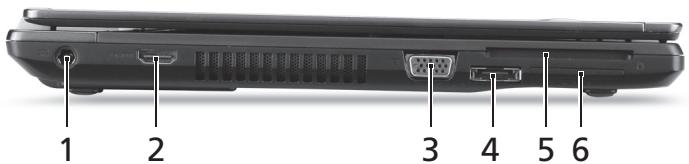 ACER TRAVELMATE P653-V - Vedere din stanga - 1