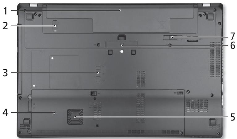 ACER TRAVELMATE P653-V - Onderkant - 1