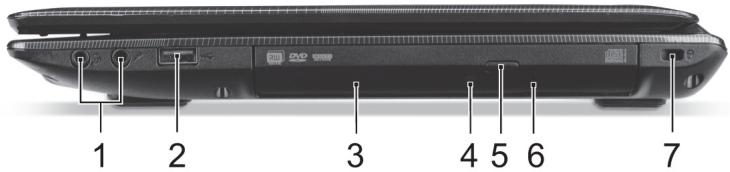 ACER ASPIRE E1-451G - Vaade paremalt - 1