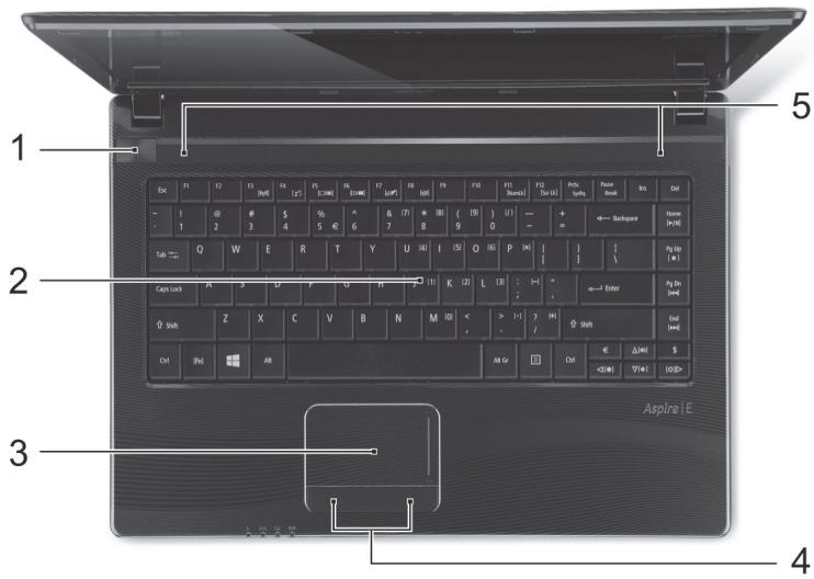 ACER ASPIRE E1-451G - Keyboard view - 1