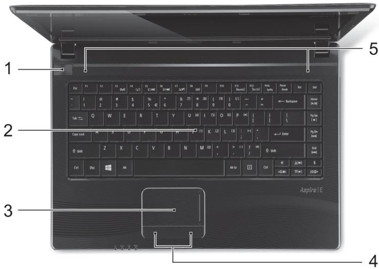 ACER ASPIRE E1-451G - Tangentbordvy - 1