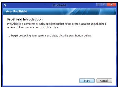 ACER ASPIRE E1-531-B9606G75MNKS - Configuración de ProShield - 1