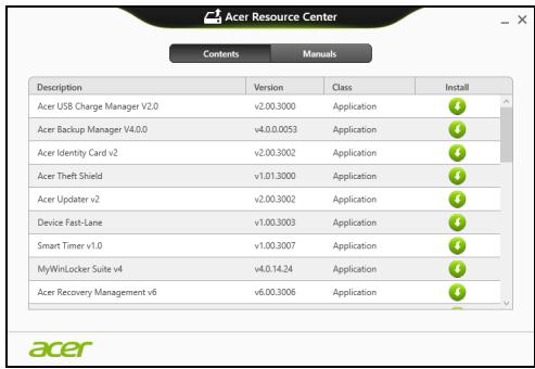 ACER ASPIRE E1-531-B9606G75MNKS - Reinstalarea driverelor și aplicațiilor - 2