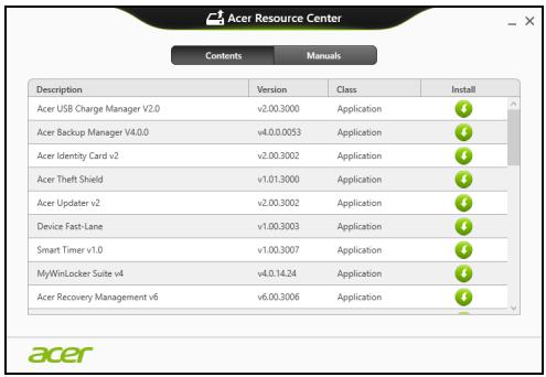 ACER ASPIRE E1-531-B9606G75MNKS - Installere drivere og applikasjoner på nytt - 2