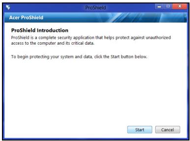ACER ASPIRE E1-531-B9606G75MNKS - Einrichtung von ProShield - 1