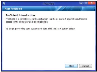 ACER ASPIRE E1-531-B9606G75MNKS - ProShield'in Kurulması - 1