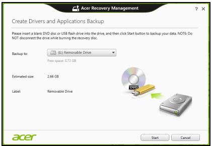 ACER ASPIRE V3-571G-53236G75MAKK - Sürücüler ve Uygulamalar yedeği oluşturma - 2