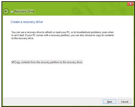 ACER ASPIRE V3-771-32348G75MAKK - Creating a recovery backup - 3