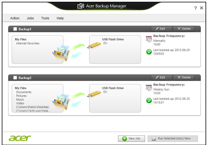 ACER ASPIRE V3-771G-32344G75MAKK - Acer Backup Manager - 4