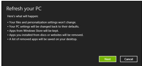 ACER ASPIRE V3-771G-32344G75MAKK - Segarkan PC Anda dari cadangan pemulihan - 1