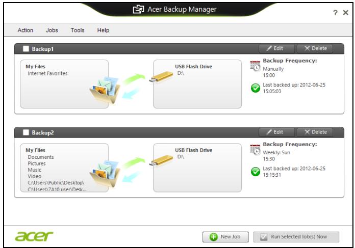 ACER ASPIRE V3-771G-32344G75MAKK - Acer Backup Manager - 3