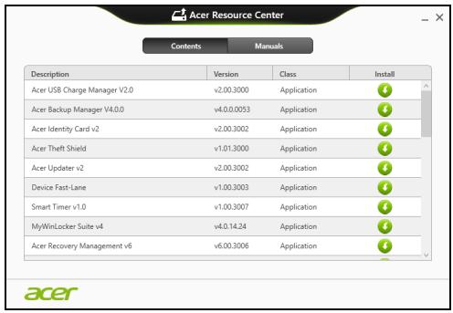 ACER ASPIRE V3-771G-32344G75MAKK - Réinstaller les pilotes et les applications - 4