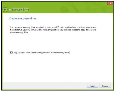ACER ASPIRE V3-771G-32344G75MAKK - Oprettelse af en sikkerhedskopi til gendannelse - 4