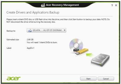 ACER ASPIRE V3-771G3316G1TMAKK,  ASPIRE V3-771G-32324G1TMAKK,  ASPIRE V3-771G-32326G1TMAII,  ASPIRE V3-771G-32344G75MAKK,  ASPIRE V3-771G-33126G75MAKK,  ASPIRE V3-771G-53218G1.5TMAII,  ASPIRE V3-771G-53238G1TMAII,  ASPIRE V3-77 - Spustelékite Sukuri tvarkyqliu ir programu atsarginkopija. - 2