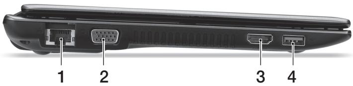 ACER ASPIRE V5-131 - Skats no kreisās puses - 1