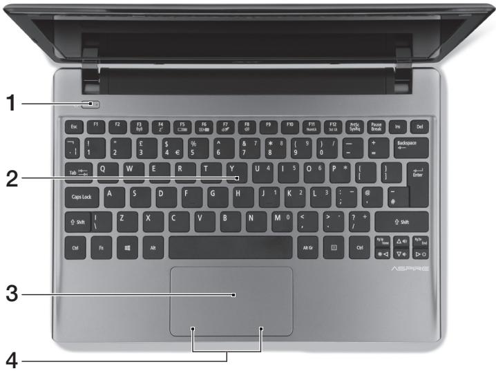ACER ASPIRE V5-131 - Keyboard view - 1