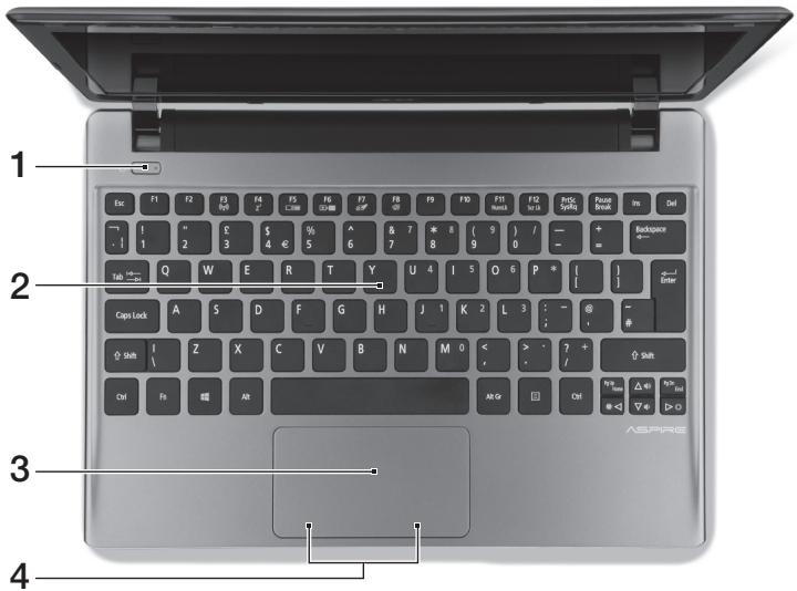 ACER ASPIRE V5-131 - Klavye görünümü - 1