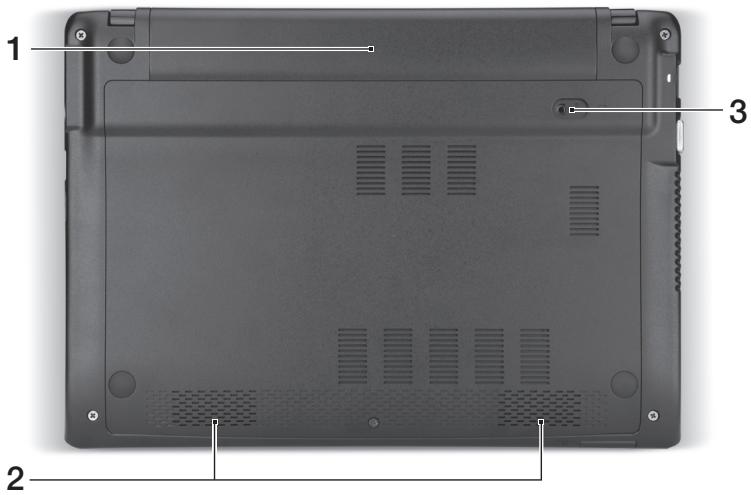 ACER ASPIRE V5-131 - Vista de la base - 1