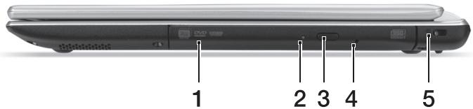 ACER ASPIRE V5-431P - Vaizdas iš dešinës - 1