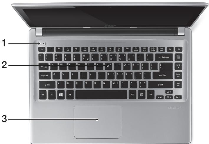 ACER ASPIRE V5-431P - 键盘视图 - 1