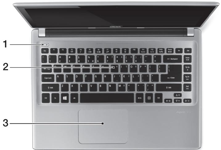 ACER ASPIRE V5-431P - Keyboard view - 1