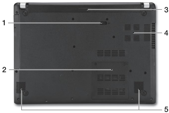 ACER ASPIRE V5-431P - Vy underifràn - 1