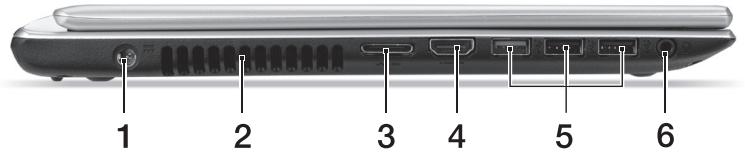 ACER ASPIRE V5-431P - Fra venstre - 1