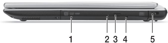 ACER ASPIRE V5-431P - Right view - 1