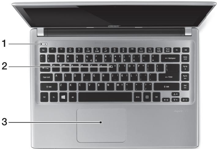 ACER ASPIRE V5-431P - Vista tastiera - 1