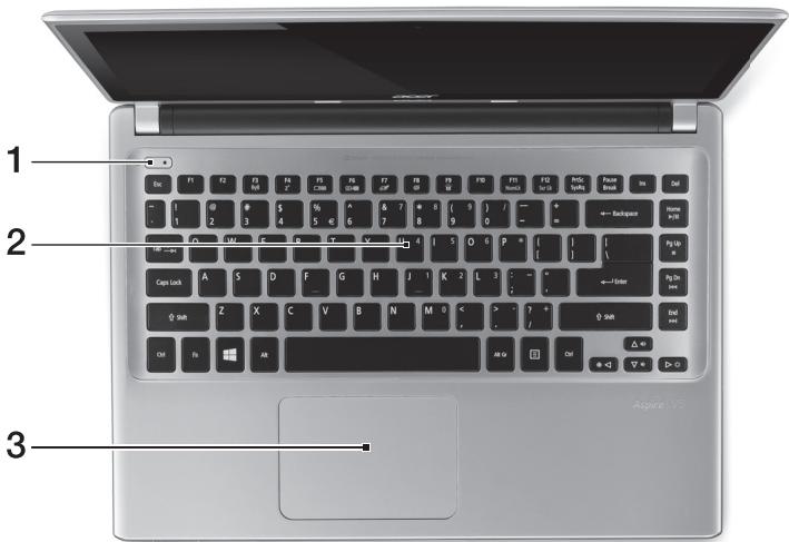 ACER ASPIRE V5-431P - Pogled na tipkovnico - 1