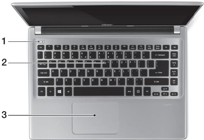 ACER ASPIRE V5-431P - Klavye görünümü - 1