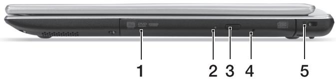ACER ASPIRE V5-431P - มุมมองด้านขวา - 1
