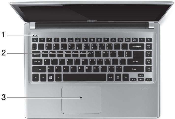 ACER ASPIRE V5-431P - Nappäimistönakymä - 1