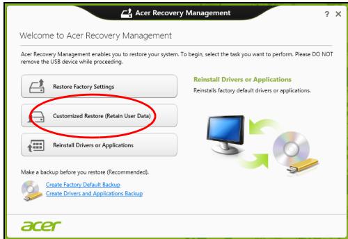 ACER ASPIRE V5-571PG-53334G75MAK - Reset your PC - 1