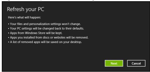ACER ASPIRE V5-571PG-53334G75MAK - Atkūrimas tinkintu būdu su Acer Recovery Management - 2