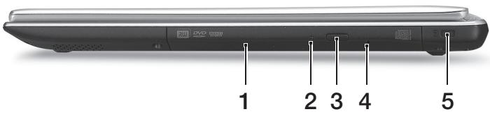 ACER ASPIRE V5-571PG-53334G75MAK - Skats no kreisās puses - 2