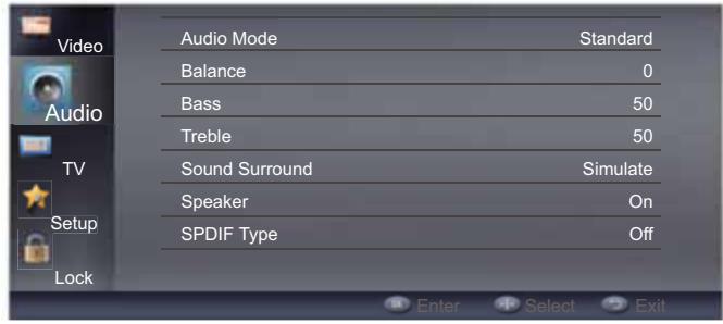 HAIER LE32F6000T - Adjusting the Audio Settings - 1