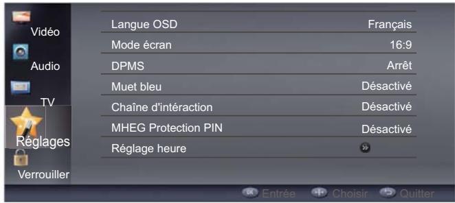 HAIER LE32F6000T - Réglage des paramètres du téléviseur - 1